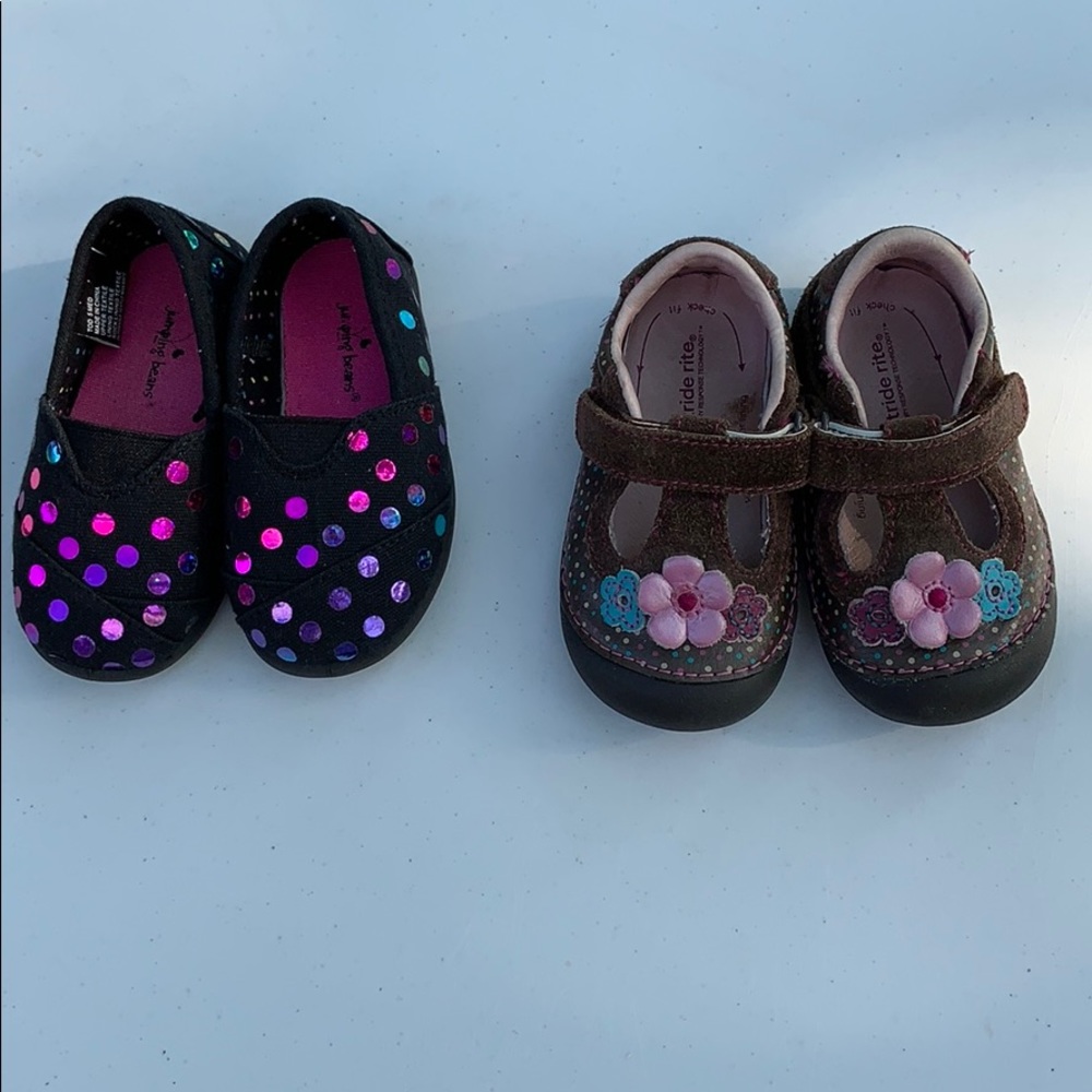 2 pair Infant/Toddler Girls Shoes